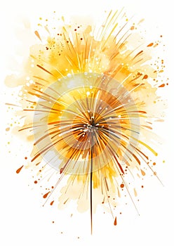 Floral Fireworks: A Vibrant Illustration of Electric Blooms and