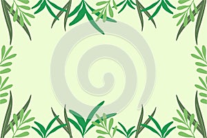 Floral Flat Background Vector Illustration