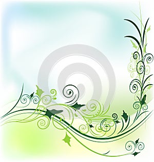Floral flower background vector
