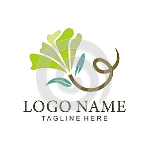Floral and flower logo icon design