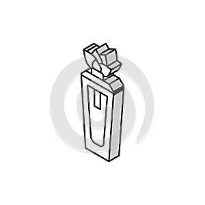 floral fragrance bottle perfume isometric icon vector illustration