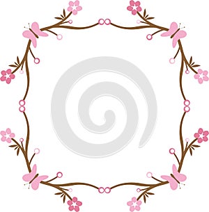 Floral frame