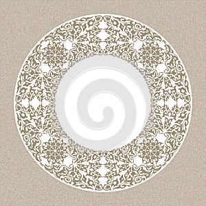 Floral frame background in arabic motif