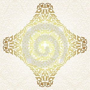 Floral frame background in arabic motif