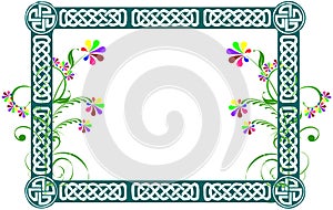 Floral frame/banner