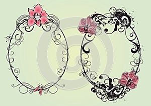 Floral frames photo