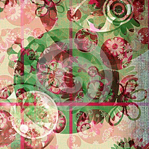 Floral Frenzy Shabby Background