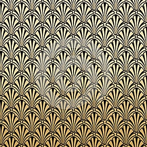 Floral Gatsby Art Deco Pattern Background Design