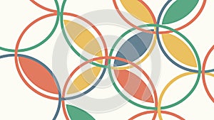 Floral Geometric Interlocking Pattern Vector, vector design Generative AI