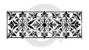 Floral Geometric Pattern Panel. Versatile Decorative Background. vector design Generative AI