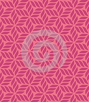 Floral geometric seamless pattern