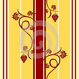 Floral grape seamless pattern