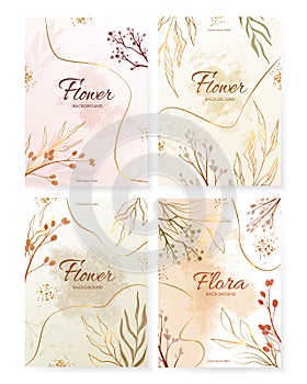 Floral greeting cards