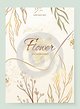 Floral greeting cards