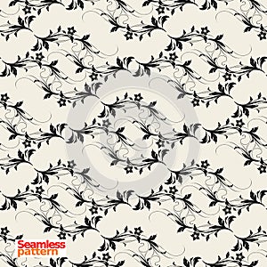 Floral groovie pattern