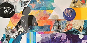 floral hypnagogic paper collageaem