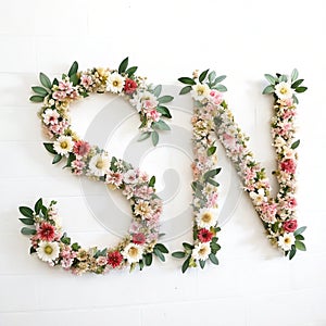 Floral letter 
