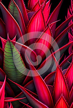 Floral magenta aloe abstract background.