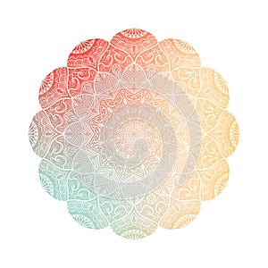 Floral mandala motive