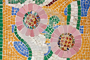 Floral mosaic. THE CATALANA MUSIC HALL photo