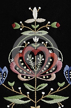 Floral norwegian ornament