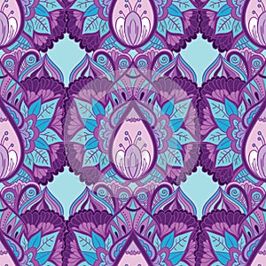 Floral ornamental pattern background