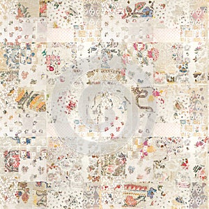 Floral Patchwork Background