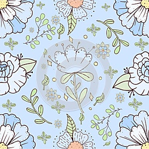 Floral pattern background Decorative wallpapaer Vector