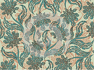 Floral pattern, about the background, the flora