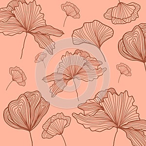 Floral Pattern Background Vector Illustration