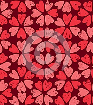 Floral pattern. Decorative seamless background. Vector illustration