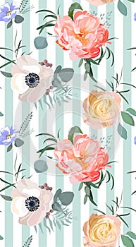 Floral pattern. Fashion vector background