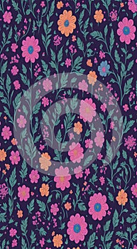 floral pattern, floral background, pattern with flowers, abstract flowers background