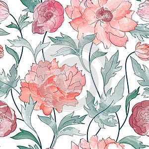 Floral pattern Flower rose ornamental background Flourish texture