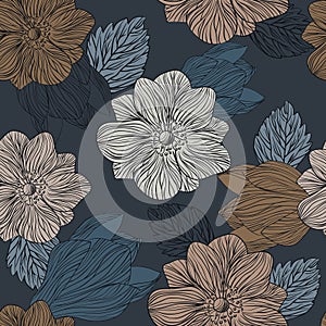 Floral pattern with flowers