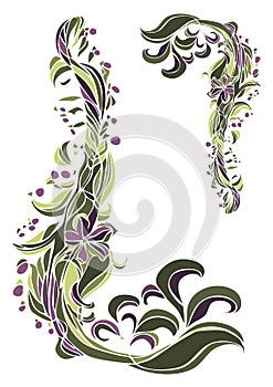 Floral pattern ,frame