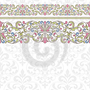 Floral pattern for invitation card.