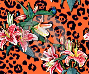 Floral pattern on img