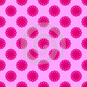 Floral pattern on the light pink background
