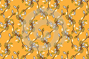 Floral pattern pretty background printing ditsy vector texture spring