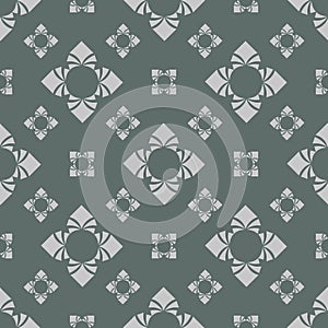 Floral pattern, pretty flowers on gray blue background