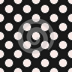 Floral pattern with staggered flower silhouettes