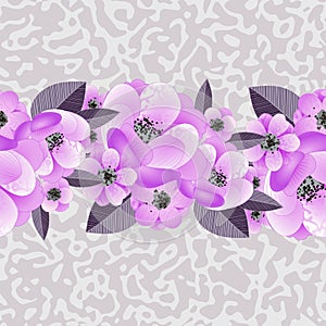 Floral pattern on a textural background
