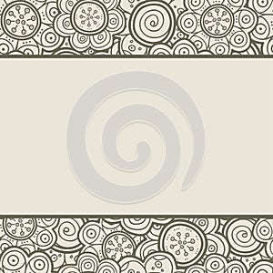 Floral pattern. Vector illustration. Background. Floral shapes. Endless texture can be used for printing onto fabric and paper o