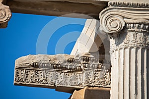 Floral patterns at the Erechtheion in Athens photo