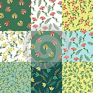 Floral patterns set