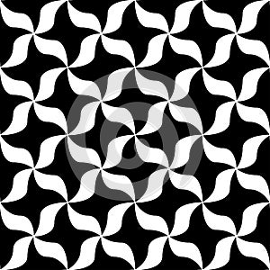 Floral petals seamless geometry pattern