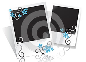 Floral photo frame photo