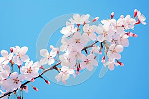 Floral plant pink flower blooming season nature spring beauty blossoms tree background