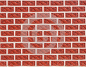 Floral print on the wall